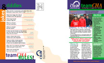 Brochure Design TeamCHA Youth Association Newsletter