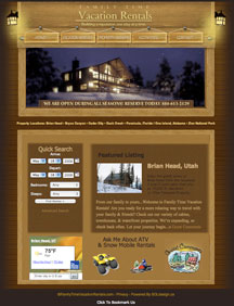 Website Design Family Time Vacation Rentals