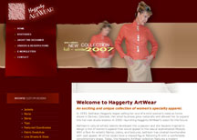 Haggerty ArtWear custom apparel design website design services