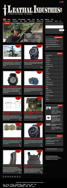 Military Equipment Online Warehouse Website Design
