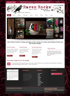 Website Design Services for Raven Rocks Jewelry & Design in Colorado